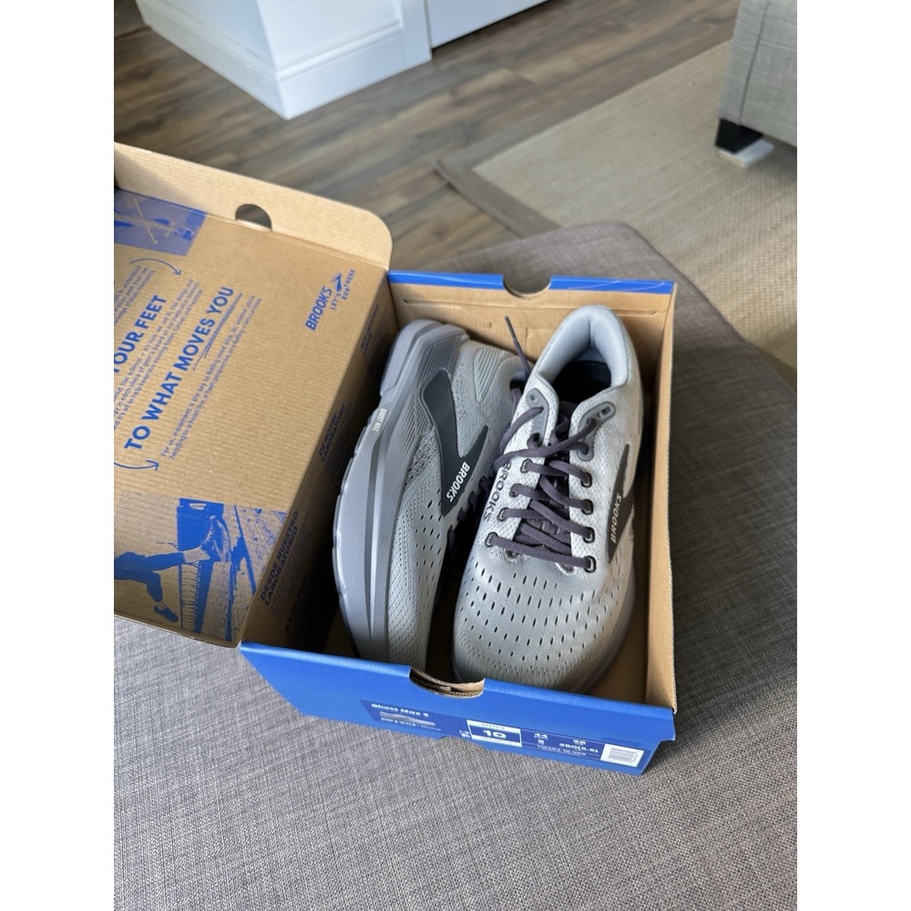 Men's Brooks Ghost Max 3, Primer Grey/Ebony, 10 Medium D Nib